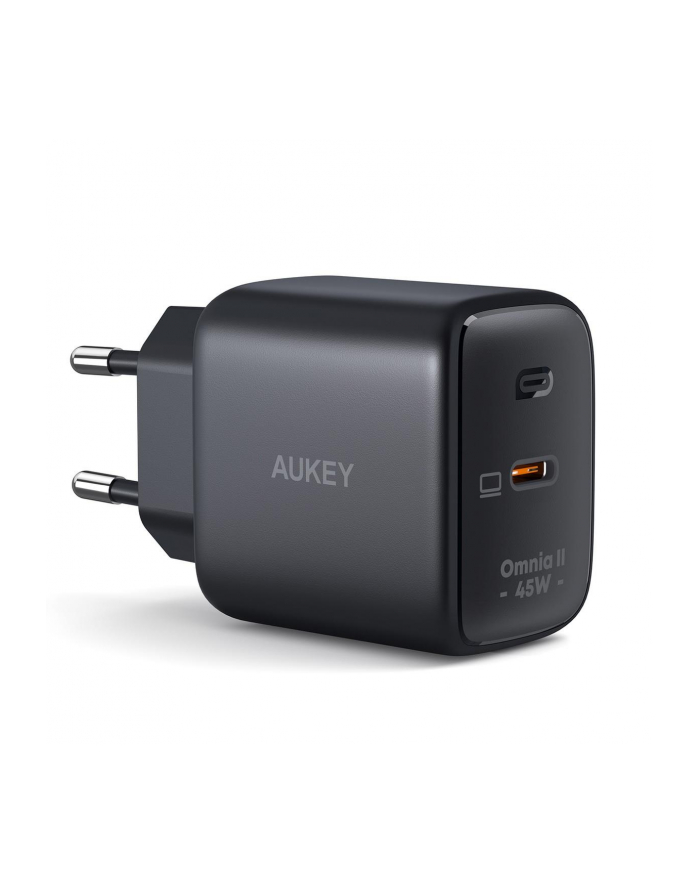 aukey PA-B2T Black Omnia II GaN ładowarka sieciowa 1xUSB-C 45W Power Delivery 3.0 główny