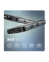 axagon Hub HMC-5H8K 2x USB-A, 1x USB-C, 8K HDMI, USB 3.2 Gen 1 hub, PD 100W, 15cm USB-C kabel - nr 4