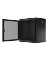 LANBERG Szafa wisząca rack 19inch 12U 600x450 drzwi perforowane czarna flat pack - nr 19