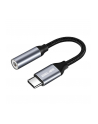 Kabel adapter Beline USB-C/Jack 3,5mm DAC czarny - nr 1