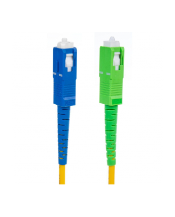 Patchcord światłowód kabel Maclean, SC/APC-SC/UPC SM 9/125 LSZH, jednomodowy, długość 15m, simplex, G657A2, MCTV-405