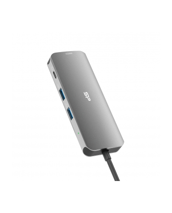 Stacja dokująca Silicon Power SR30 8in1 HDMI SD USB-C USB-A RJ45 PD 100W