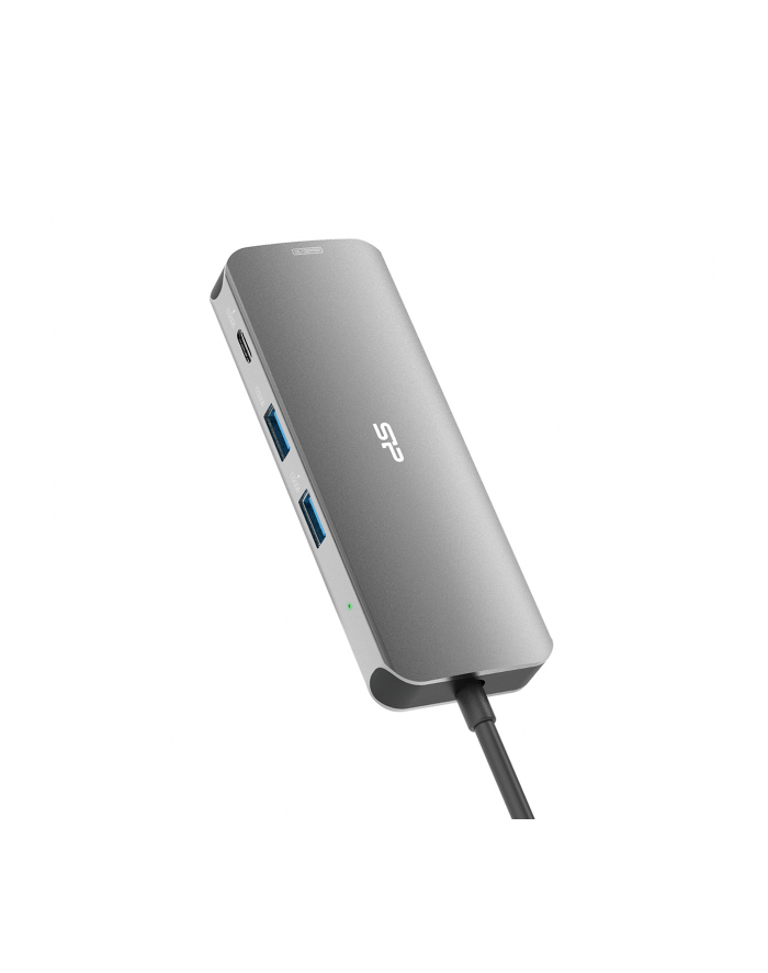 Stacja dokująca Silicon Power SR30 8in1 HDMI SD USB-C USB-A RJ45 PD 100W główny