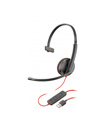hp inc. HP Poly Blackwire C3210 USB-A Black Headset Bulk