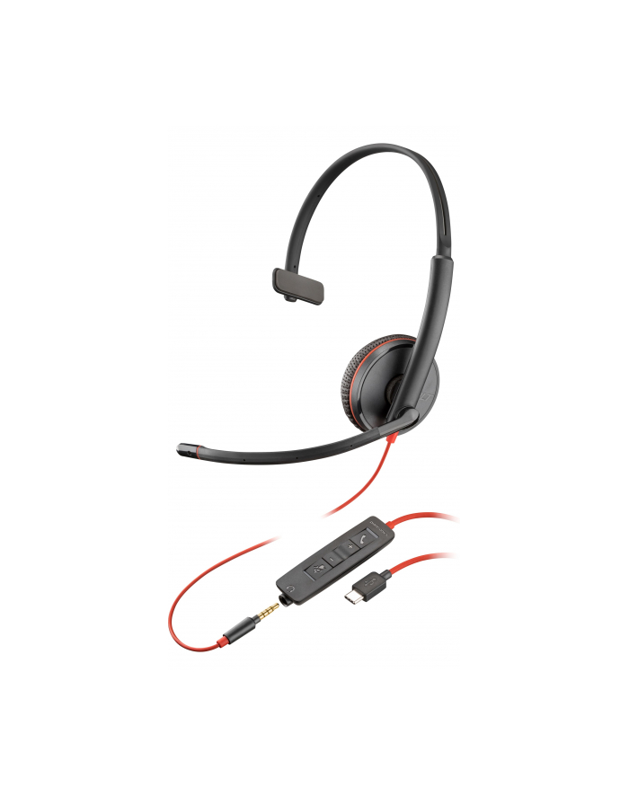 hp inc. HP Poly Blackwire C3215 Monaural Headset +Carry Case Bulk główny