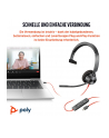 hp inc. HP Poly Blackwire 3310 Monaural Microsoft Teams Certified USB-C Headset +USB-C/A Adapter - nr 4