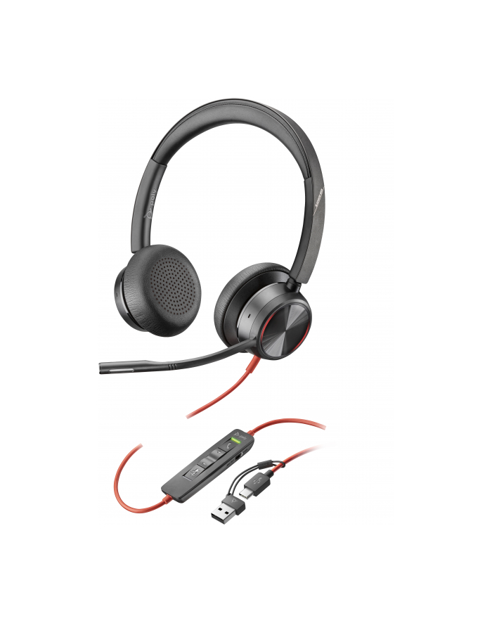 hp inc. HP Poly Blackwire 8225 Stereo USB-C Headset +USB-C/A Adapter główny