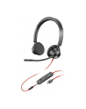 hp inc. HP Poly Blackwire 3325 Stereo USB-C Headset +3.5mm Plug +USB-C/A Adapter - nr 3