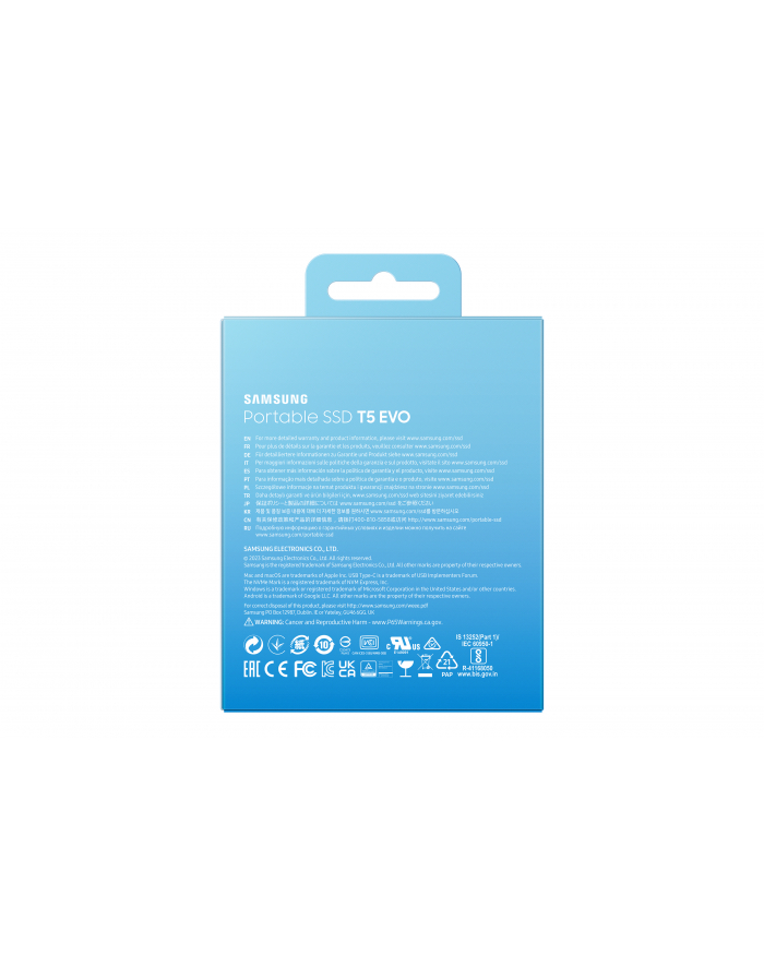 SAMSUNG Portable SSD T5 EVO 2TB USB 3.2 Gen 1 Kolor: CZARNY główny