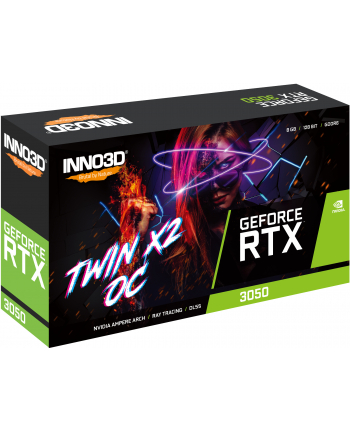 INNO3D GeForce RTX3050 Twin X2 OC V2 8GB GDDR6 1xDP 1xHDMI 1xDVI