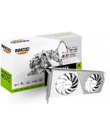 INNO3D GeForce RTX 4070 Twin X2 OC 12GB GDDR6X 3xDP 1xHDMI White