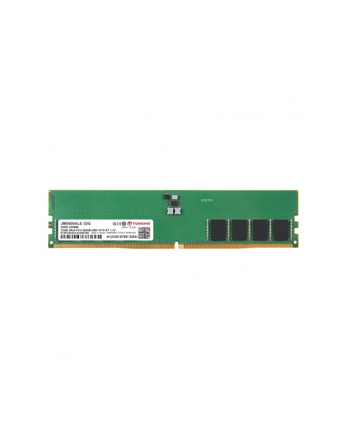 TRANSCEND 32GB JM DDR5 5600 U-DIMM 2Rx8 2Gx8 CL46 1.1V główny
