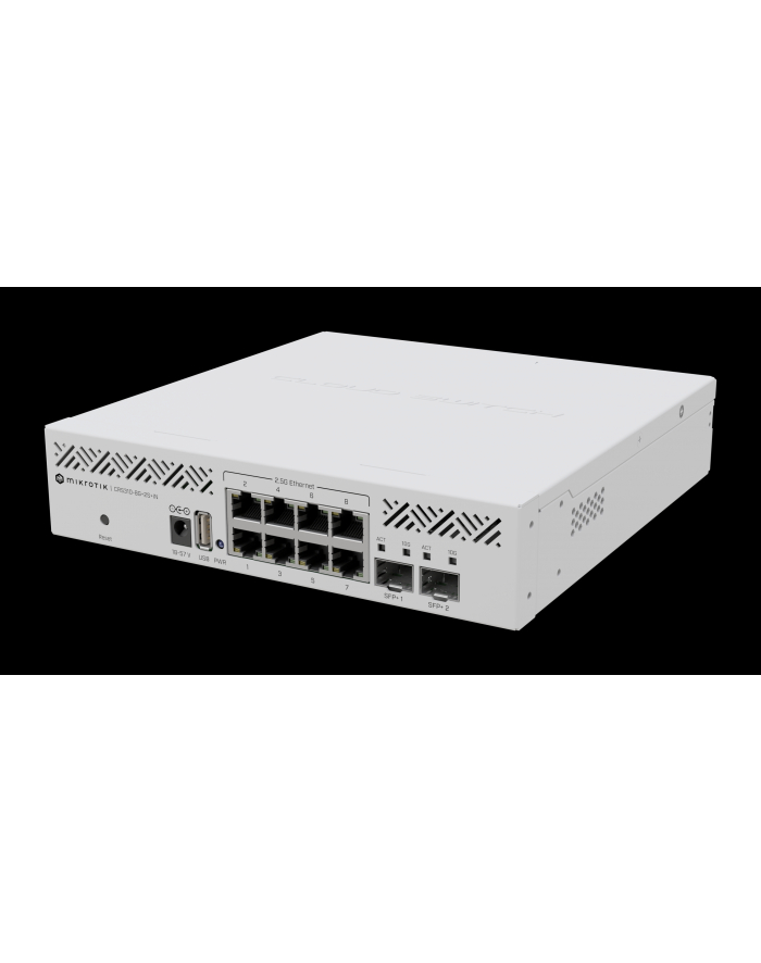 MIKROTIK CRS310-8G+2S+IN Switch 8x RJ45 2.5Gb/s 2x SFP+ RouterOS L5 desktop główny