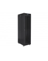LANBERG Szafa stojąca rack 19inch 47U 800x1000 drzwi perforowane LCD flat pack czarna - nr 10