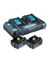 Makita Power Source Kit 18V 6Ah, set (Kolor: CZARNY, 2x battery BL1860B, 1x charger DC18RD) - nr 2