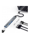 qoltec HUB adapter USB-C 3.1 5w1 | USB-C PD | USB-C | 2x USB 2.0 | USB  3.0 - nr 16