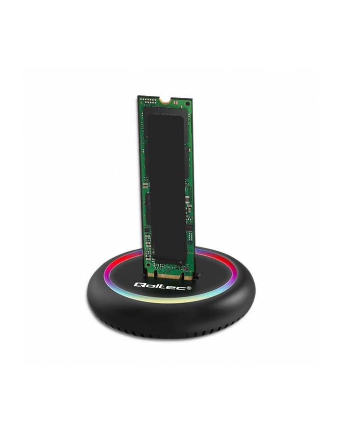 Stacja dokująca Qoltec dysków SSD M.2 | NVMe | SATA | USB-C | 2TB główny