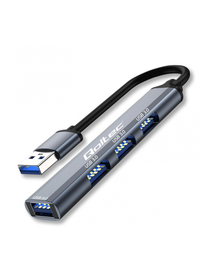  Hub Qoltec adapter USB 3.0 4w1 | 4x USB 3.0 główny