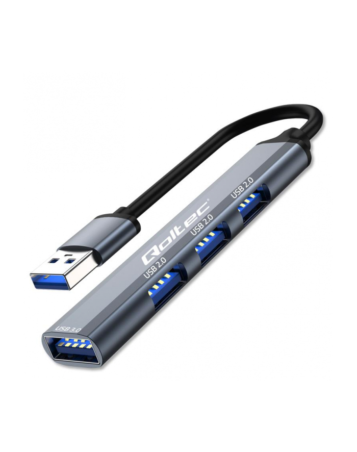  Hub Qoltec adapter USB 3.0 4w1 | USB 3.0 | 3x USB 2.0 główny