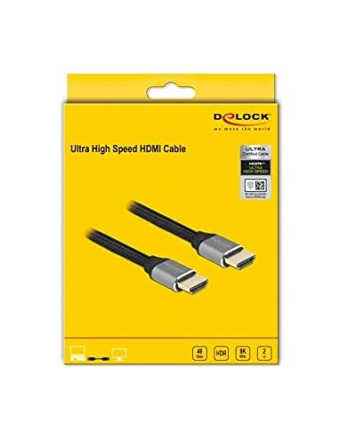 Kabel HDMI Delock M/M v2.2 8K 60Hz 2m czarny nr 2