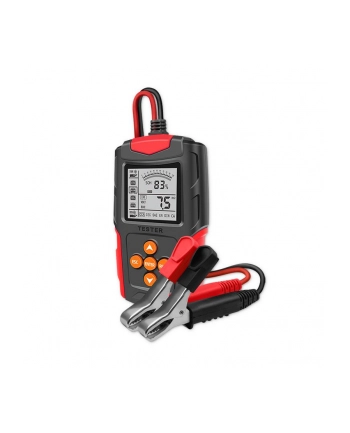 Tester cyfrowy Qoltec akumulatora z wyświetlaczem LCD | 12V | 24V | 3Ah-200Ah