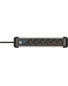 Brennenstuhl Premium-Alu-Line power strip 6-way (Kolor: CZARNY/silver, 3 meters, with safety switch) - nr 1