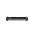 Brennenstuhl Premium-Alu-Line power strip 6-way (Kolor: CZARNY/silver, 3 meters, with safety switch) - nr 21