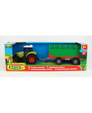 dromader Traktor z przyczepą w pudełku (dźwięki) 030508