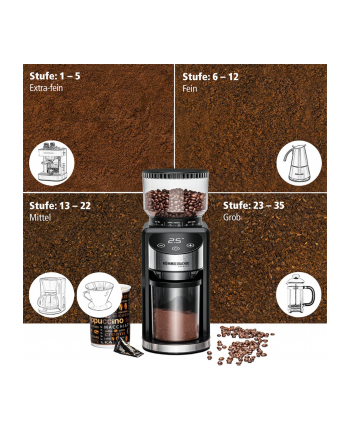Rommelsbacher coffee grinder EKM 400 (Kolor: CZARNY/silver)