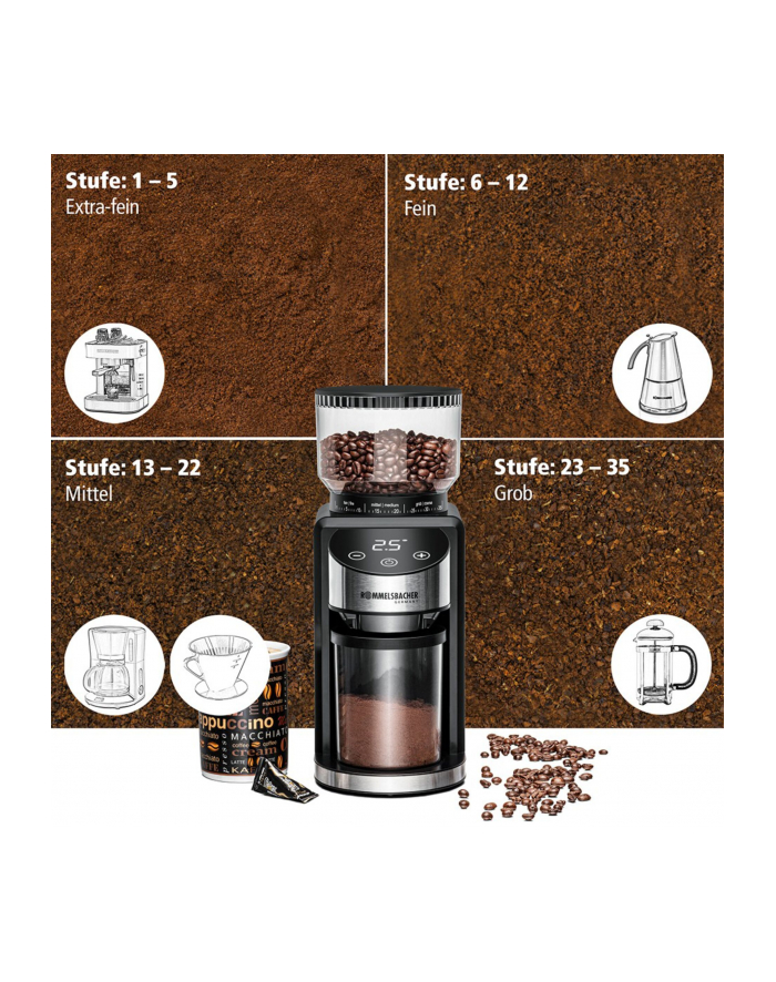 Rommelsbacher coffee grinder EKM 400 (Kolor: CZARNY/silver) główny