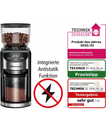 Rommelsbacher coffee grinder EKM 400 (Kolor: CZARNY/silver)