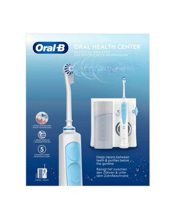 Braun Oral-B OxyJet cleaning system - oral irrigator, oral care (Kolor: BIAŁY/blue)