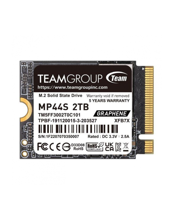 Team Group MP44S 2TB, SSD (PCIe 4.0 x4, NVMe, M.2 2230) główny