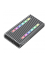 qoltec Obudowa | kieszeń na dysk M.2 SSD | SATA | NVMe | RGB LED | USB-C| 4TB - nr 1