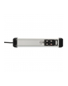 Brennenstuhl Premium-Alu-Line power strip 6-way (Kolor: CZARNY/silver, 3 meters, with safety switch) - nr 17