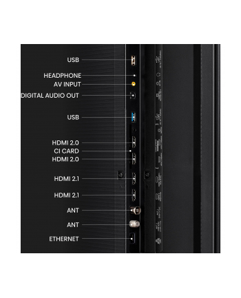 Hisense 85UXKQ - 85 - Kolor: CZARNY, UltraHD/4K, triple tuner, AMD Free-Sync, 120Hz panel