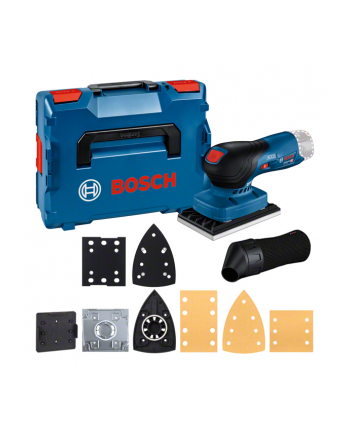 bosch powertools Bosch cordless orbital sander GSS 12V-13 Professional solo (blue/Kolor: CZARNY, without battery and charger, in L-BOXX, 3 sanding plates)