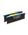 Corsair DDR5 - 64GB - 5600 - CL - 40 (2x 32 GB) dual kit, RAM (Kolor: CZARNY, CMH64GX5M2B5600C40, Vengeance RGB, INTEL XMP) - nr 12