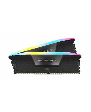 Corsair DDR5 - 64GB - 5600 - CL - 40 (2x 32 GB) dual kit, RAM (Kolor: CZARNY, CMH64GX5M2B5600C40, Vengeance RGB, INTEL XMP)