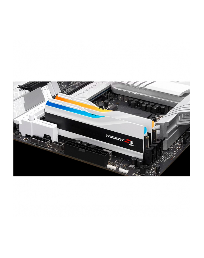 G.Skill DDR5 - 48GB - 7200 - CL - 36 (2x 24 GB) dual kit, RAM (Kolor: BIAŁY, F5-7200J3646F24GX2-TZ5RW, Trident Z5 RGB, INTEL XMP) główny