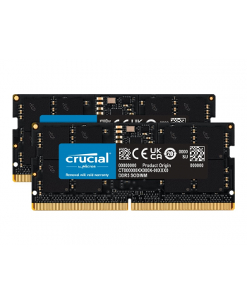 crucial Pamięć do notebooka DDR5 SODIMM  32GB(2*16) /5600 CL46 (16Gbit)