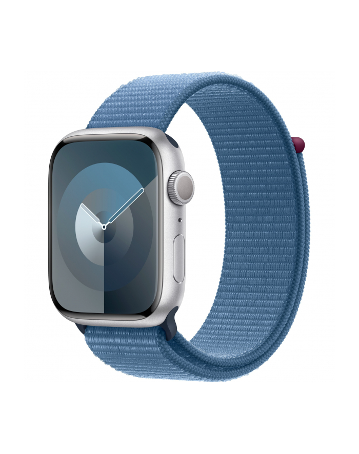 Apple Watch Series 9, Smartwatch (silver/blue, aluminum, 45 mm, Sport Loop) główny