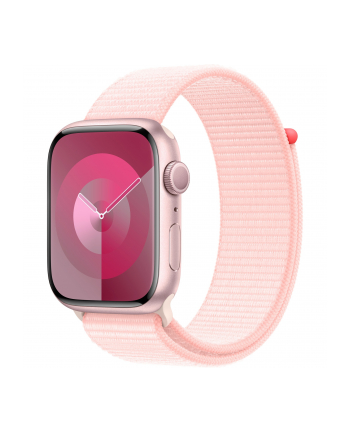 Apple Watch Series 9, Smartwatch (pink/rosé, aluminum, 45 mm, Sport Loop)