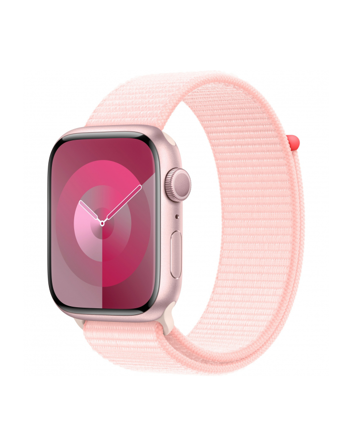 Apple Watch Series 9, Smartwatch (pink/rosé, aluminum, 45 mm, Sport Loop) główny