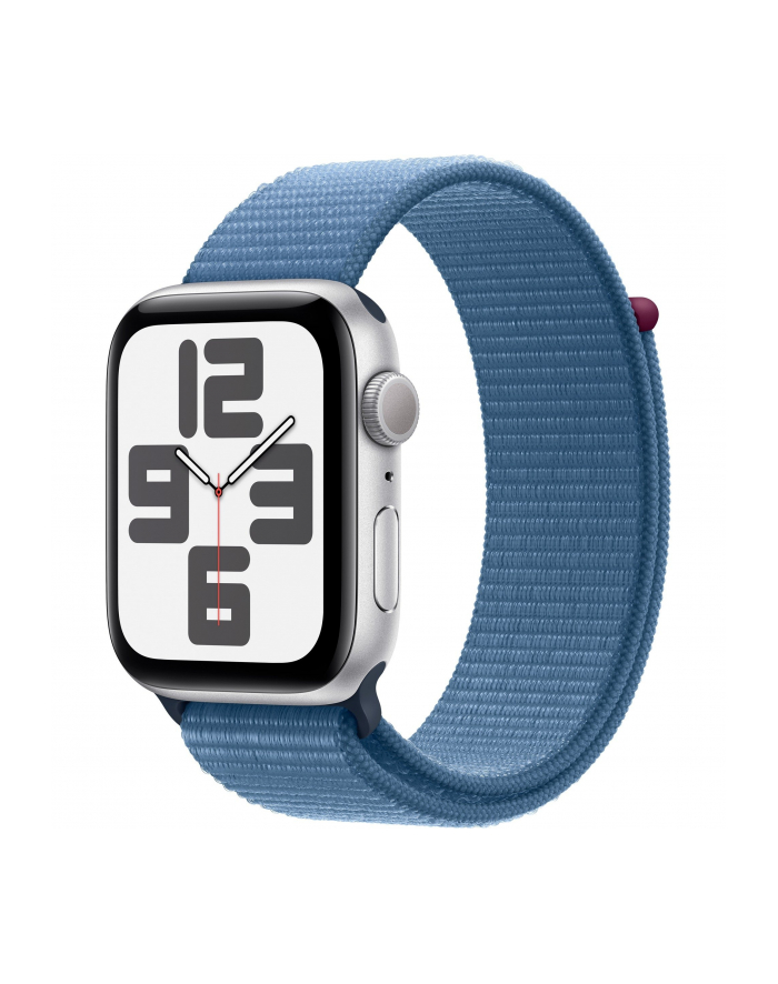 Apple Watch SE (2023), Smartwatch (silver/blue, 44 mm, Sport Loop, aluminum) główny