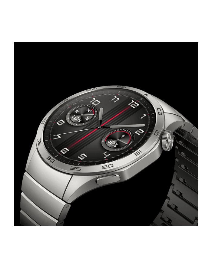 Smartphome Huawei Watch GT4 46mm (Phoinix-B19M), Smartwatch (silver, stainless steel bracelet) główny