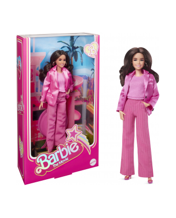 Mattel Barbie Signature The Movie - America Ferrera as Gloria doll for the film in a three-piece pants suit in pink, toy figure