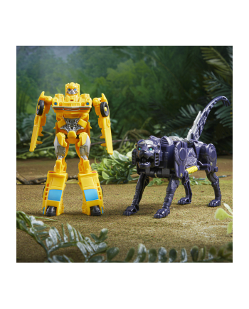 Hasbro Transformers: Rise of the Beasts Beast Combiner Bumblebee and Snarlsaber Toy Figure (Pack of 2, 12.5 and 7.5 cm Tall)