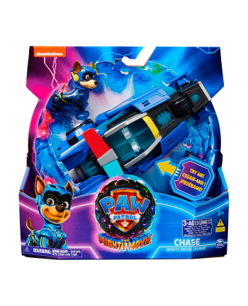 spinmaster Spin Master Paw Patrol Mighty movie - Chase's basic vehicle with puppy figure, toy vehicle nr 1