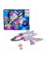 spinmaster Spin Master Paw Patrol: The Mighty Movie, Skye's Deluxe Superhero Jet incl. Skye Figure, Toy Vehicle (Silver/Pink) - nr 11